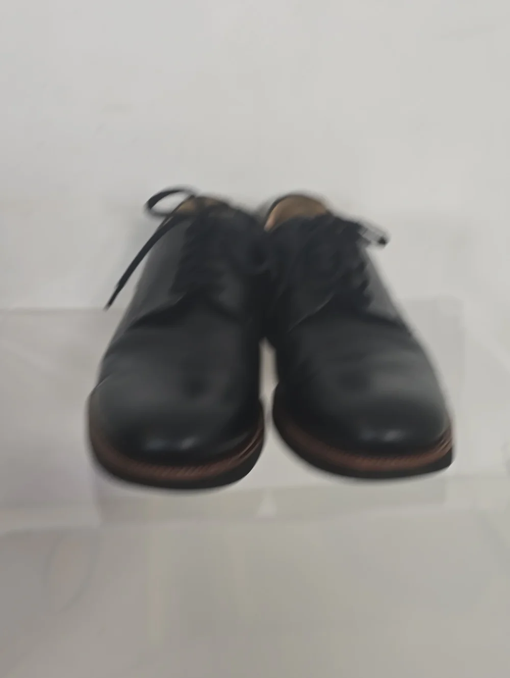 SAMUEL HUBBARD polished Black Derby Shoes with Contrast Welt